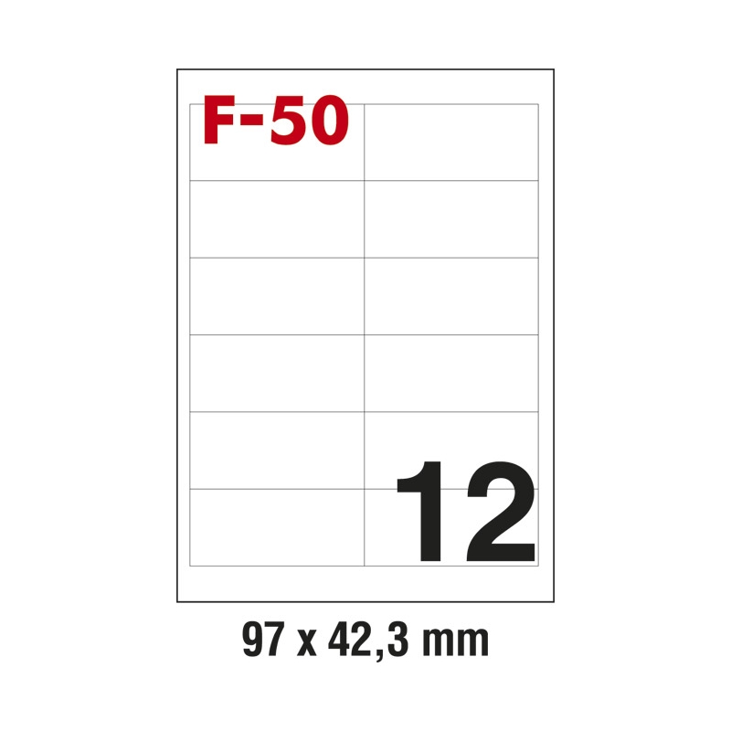 Etikete ILK  97x42,3mm pk100L Fornax F-50