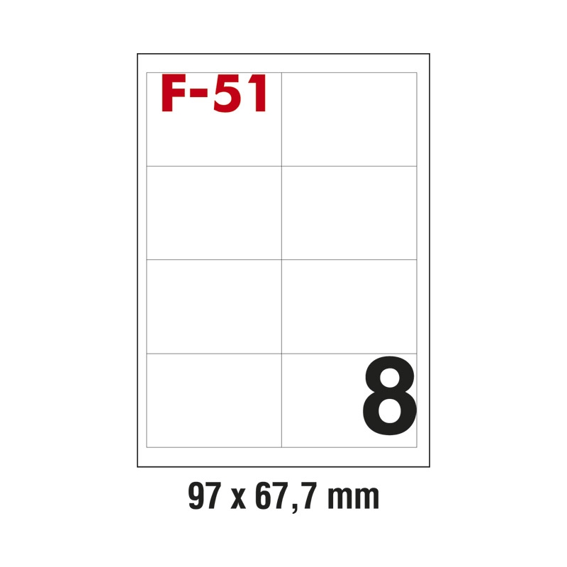 Etikete ILK  97x67,7mm pk100L Fornax F-51