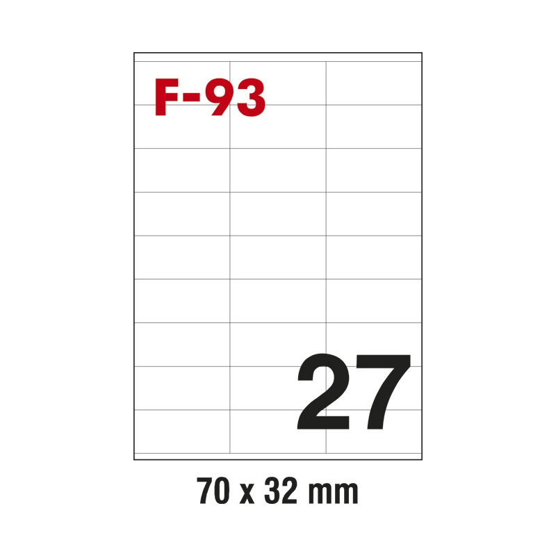 Etikete ILK  70x32mm pk100L Fornax F-93
