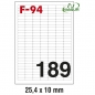 Etikete ILK  25,4x10mm odlepljive pk100L Fornax F-94