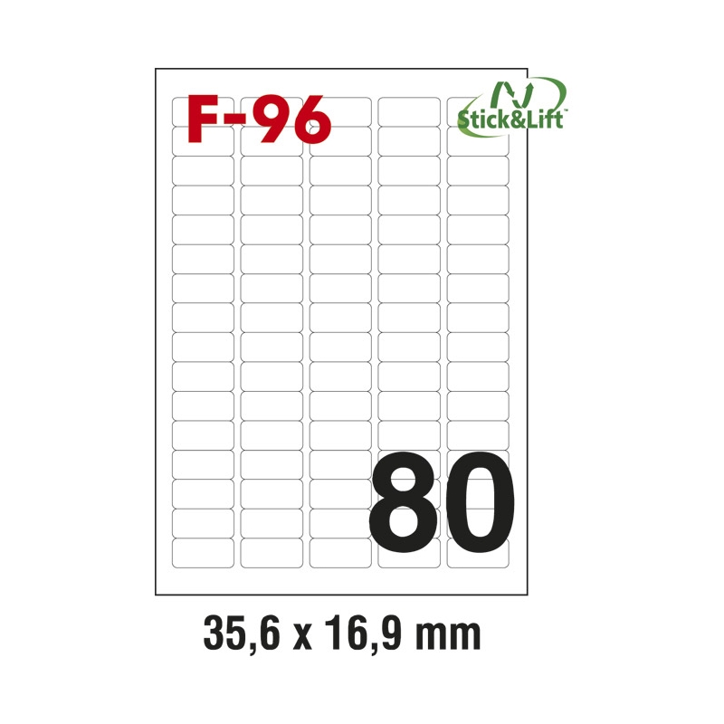 Etikete ILK  35,6x16,9mm odlepljive pk100L Fornax F-96
