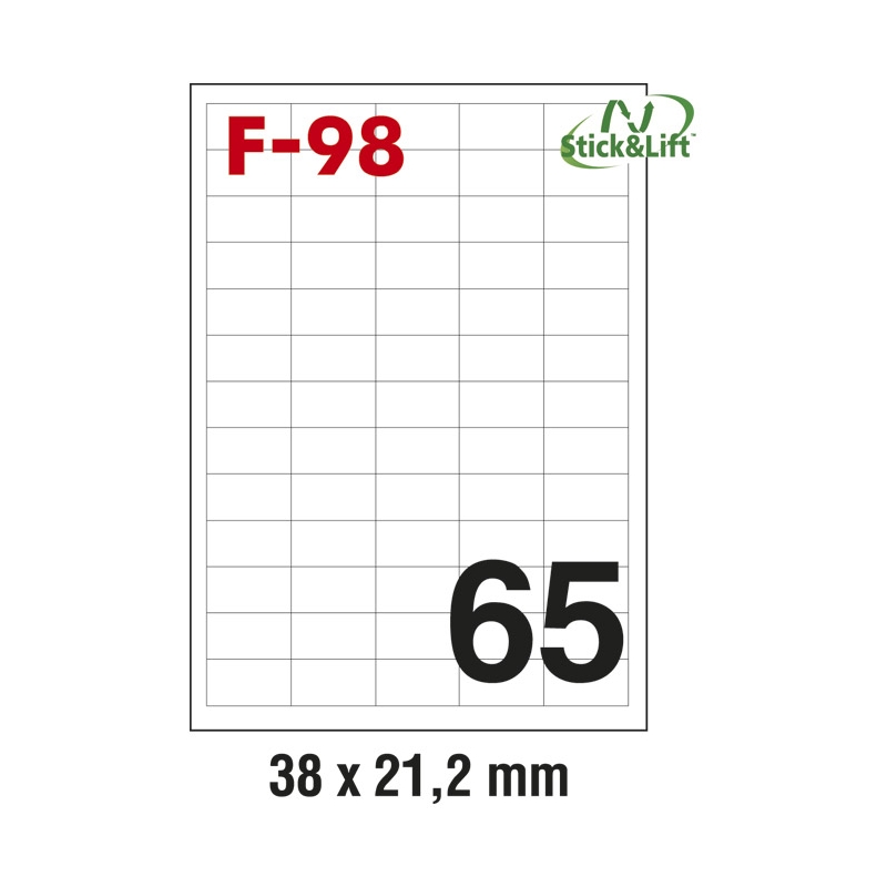 Etikete ILK  38x21,2mm odlepljive pk100L Fornax F-98