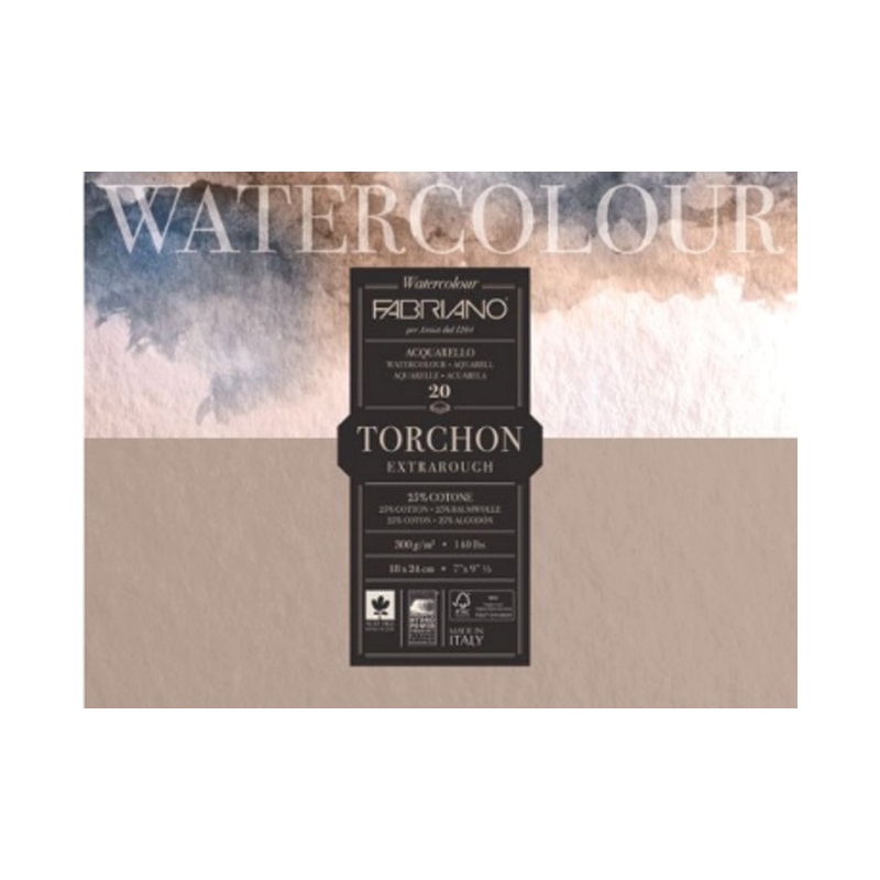 Blok Watercolour Studio Torchon 35,5x51cm  20L 300g Fabriano 19100278