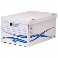 Kutija arhivska-kontejner za arhivske kutije s poklopom Basic Maxi pk10 Fellowes 4460502 belo-plava