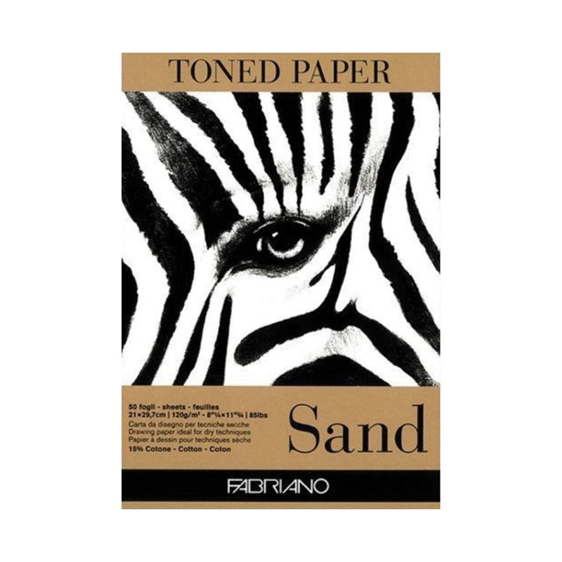 Blok Toned Paper Sand 29,7x42cm 50L 120g Fabriano 19100498 oker