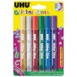 Lepak glitter glue 10ml pk6 UHU blister