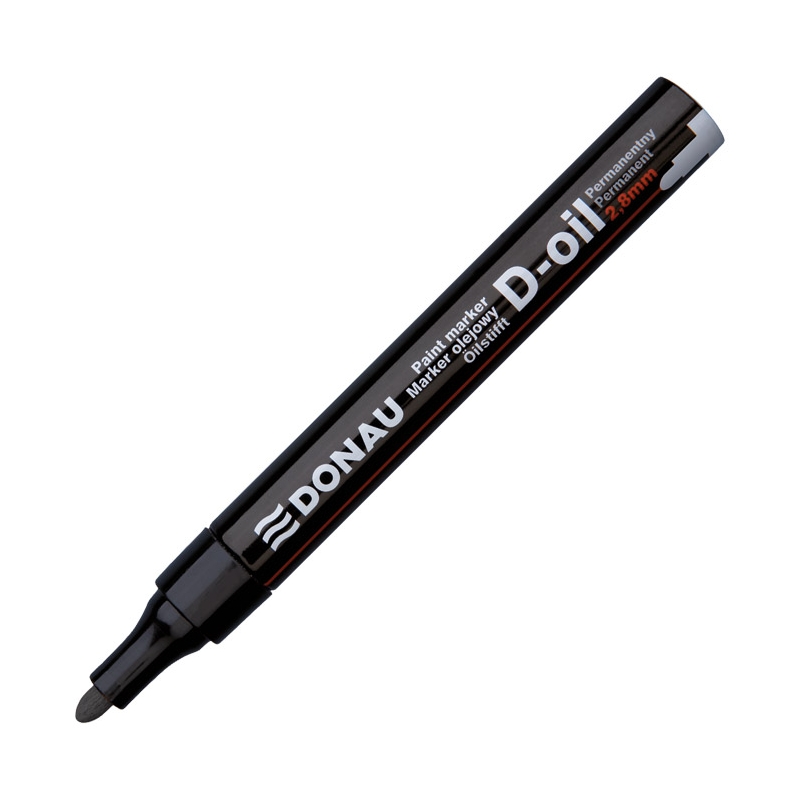 Marker uljani 2,8mm okrugli vrh D-Oil Donau 7369001PL-01 crni