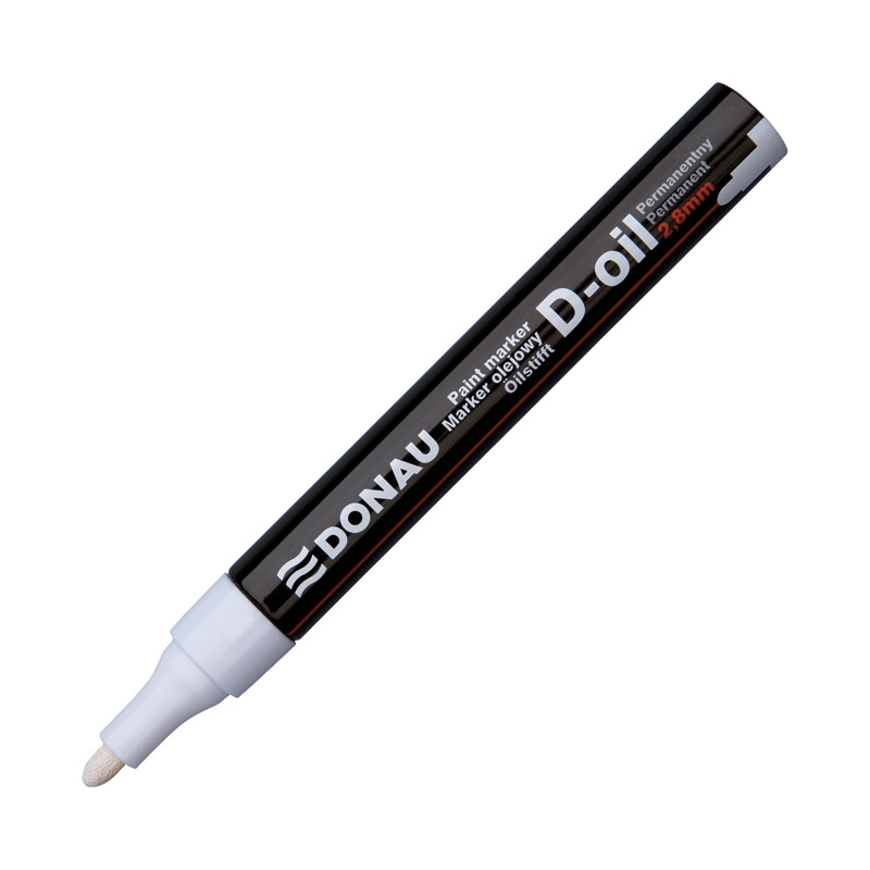 Marker uljani 2,8mm okrugli vrh D-Oil Donau 7369001PL-09 beli