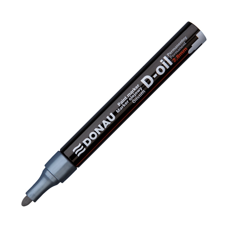 Marker uljani 2,8mm okrugli vrh D-Oil Donau 7369001PL-38 srebrni