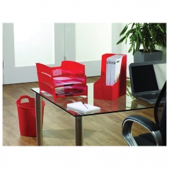 Korpa za papir pp 15L (80% reciklirana) Green2Desk Fellowes 0009301 crvena!!