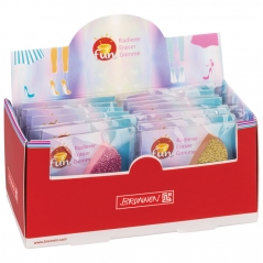 Gumica Visoke potpetice glitter 3x4cm 4boje Brunnen 10-27 408