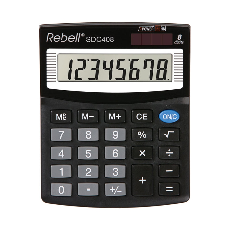 Kalkulator komercijalni  8 mesta Rebell RE-SDC408 BX crni