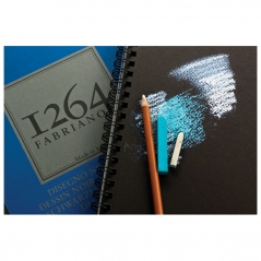 Blok Black Drawing spirala gore A3 40L 200g (black textured) 1264 Fabriano 19100653
