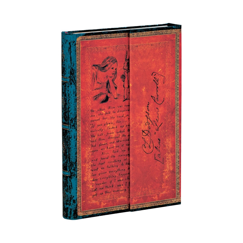 Notes  9,5x14cm-mini linije 88L Lewis Carroll, Alice in Wonderland Paperblanks PB4610-3