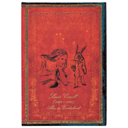 Notes  9,5x14cm-mini linije 88L Lewis Carroll, Alice in Wonderland Paperblanks PB4610-3