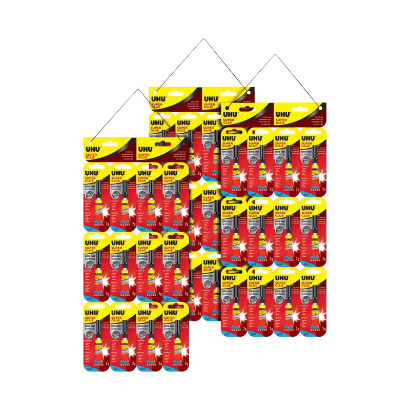 Lepak super gel 2g UHU pk36 UHML05010500003 blister