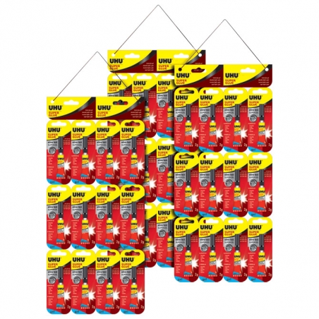 Lepak super gel 2g UHU pk36 UHML05010500003 blister