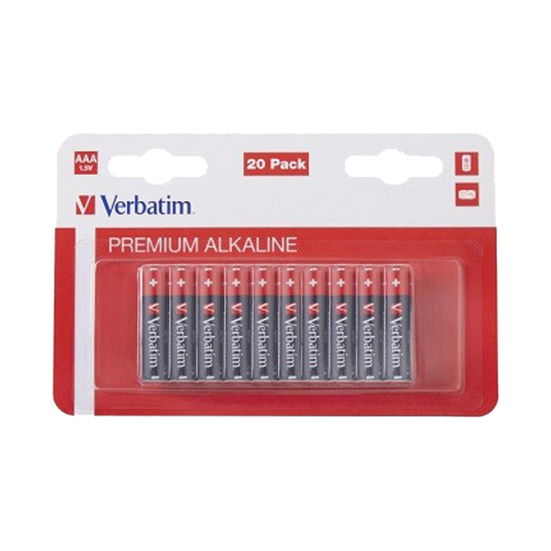 Baterija alkalna 1,5V AAA pk20 Verbatim 49876 LR3 2blistera