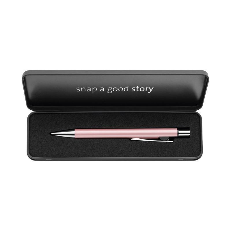 Olovka hemijska Snap Metallic K10+poklon kutija G24 uložak plavi Pelikan 821254 roze