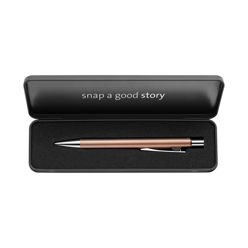 Olovka hemijska Snap Metallic K10+poklon kutija G24 uložak plavi Pelikan 821261 bakarna
