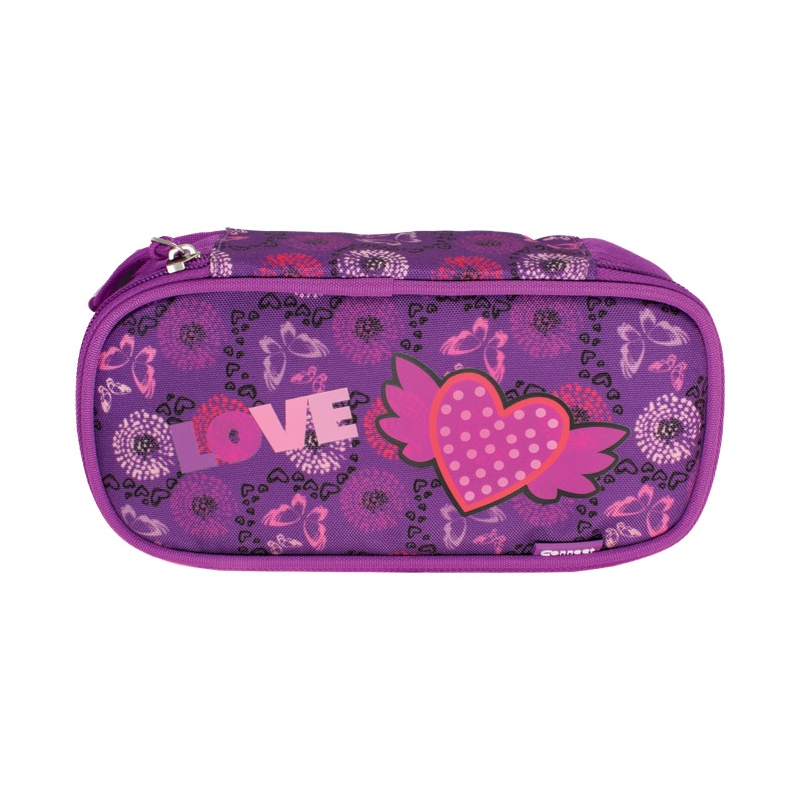 Pernica ovalna 1zip 1preklop Love Heart compact 24.Connect 54542