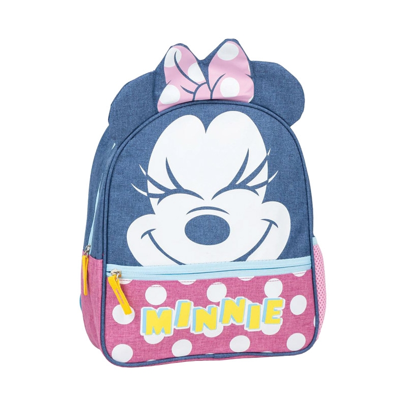 Ranac predškolski oblik 1zip 1 džep Minnie Cerda 2100005124 roze-crni