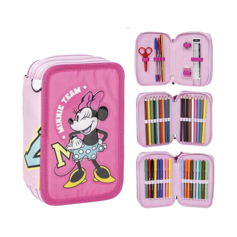 Pernica puna 3zipa Minnie Cerda 2700001151 roze