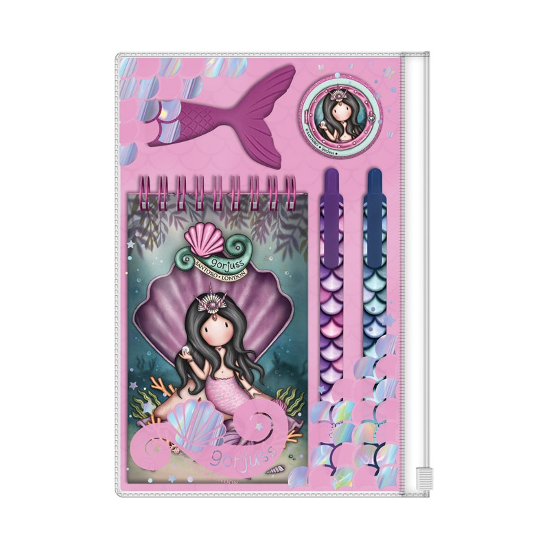 Set za pisanje u fascikli sa zipom The World Is Your Oyster Gorjuss 1294GJ03