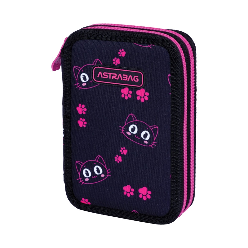 Pernica prazna 2zipa AC2 Cat's Eyes 24.Astrabag 503024039 crno-roze