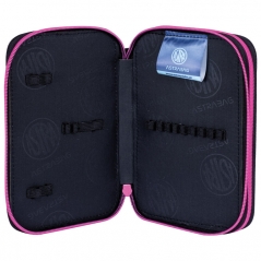 Pernica prazna 2zipa AC2 Cat's Eyes 24.Astrabag 503024039 crno-roze
