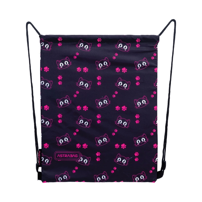 Torba za fizičko AD1 Cat's Eyes 24.Astrabag 507024037 crno-roze