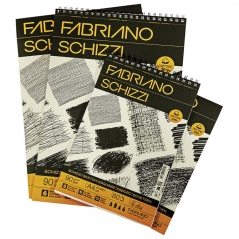 Blok Schizzi skicen (20% cotton) A4 80L 90g Fabriano 19100716