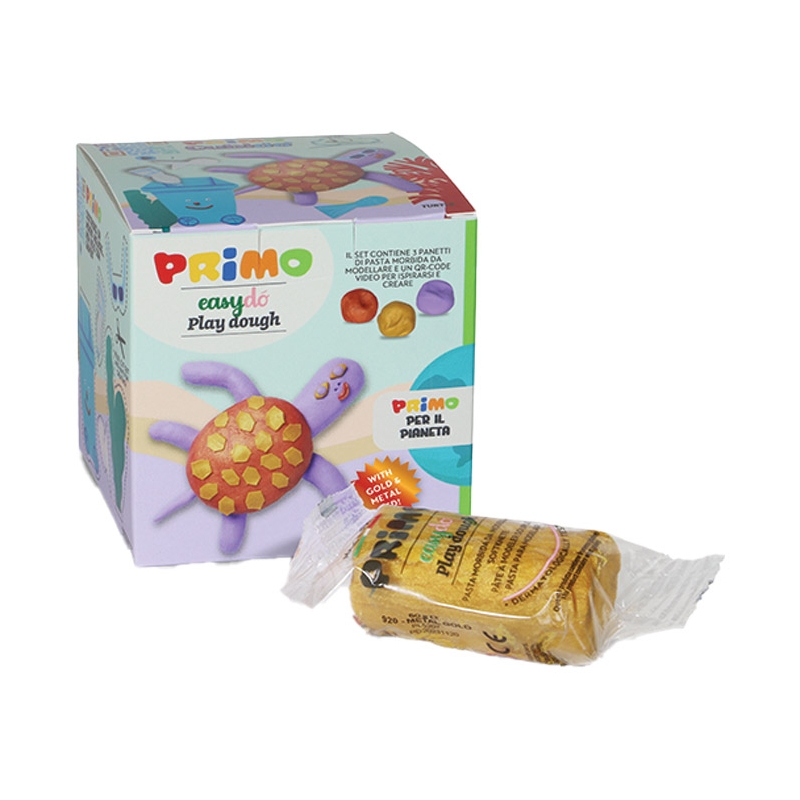 Plastelin 3boje 60g EasyDo Primo pk3 CMP 2992CD2 bakarna-zlatna-lila