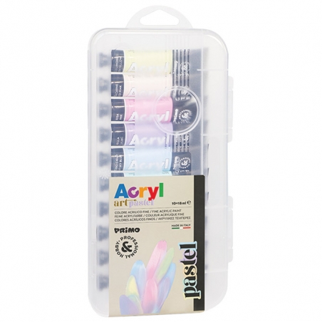 Boja akrilna 18ml aluminijumska tuba 10boja/pvc Pastel Acryl Primo CMP 406TA10PAST blister