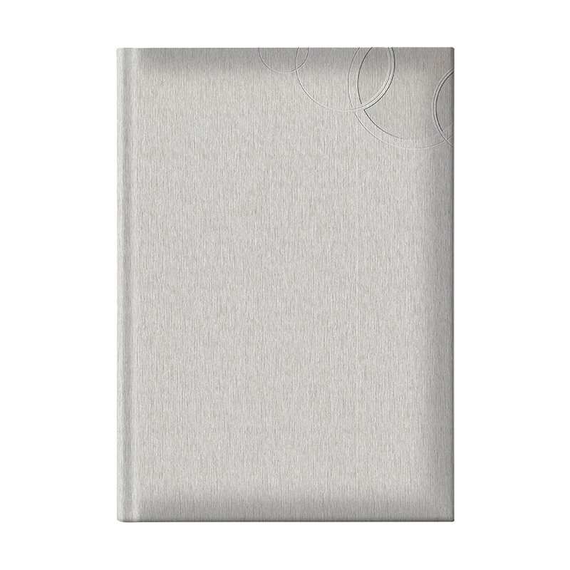 Rokovnik B5 linije 256strana Luna C40 metalik srebrni (silver)