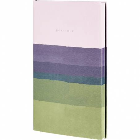 Notes 13x21cm linije 192strane s gumicom Stripes Mauve FSC Castelli 0QO4IS-009