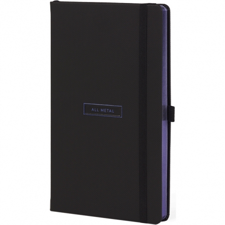 Notes 13x21cm linije 192strane s gumicom All Metal Blue FSC Castelli 0QO4LA-S25