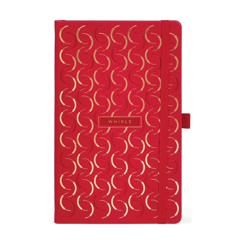 Notes 13x21cm linije 192strane s gumicom Cesello Whirls FSC Castelli 0QO4LL-005
