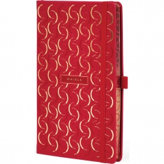 Notes 13x21cm linije 192strane s gumicom Cesello Whirls FSC Castelli 0QO4LL-005