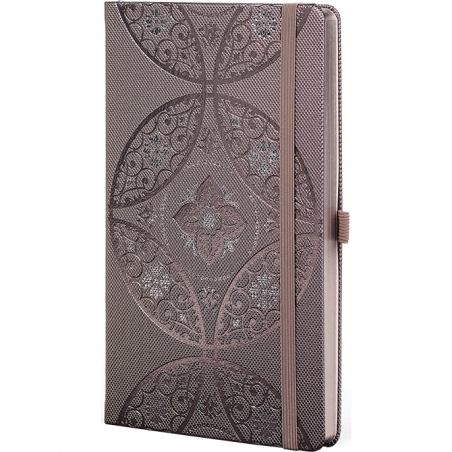 Notes 13x21cm linije 192strane s gumicom OrientalCharme Fossil Arabesque FSC Castelli 0QO4LO-A91