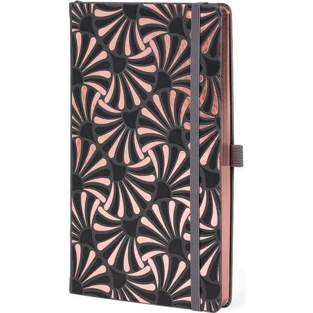 Notes 19x25cm linije 192strane s gumicom Rose Rose Lilly FSC Castelli 0QO7LR-001