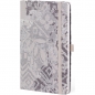 Notes 13x21cm linije 192strane s gumicom Shabby Grey Texture FSC Castelli 0QO4IH-W01
