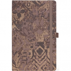 Notes 13x21cm linije 192strane s gumicom Shabby Brown Texture FSC Castelli 0QO4IH-W00