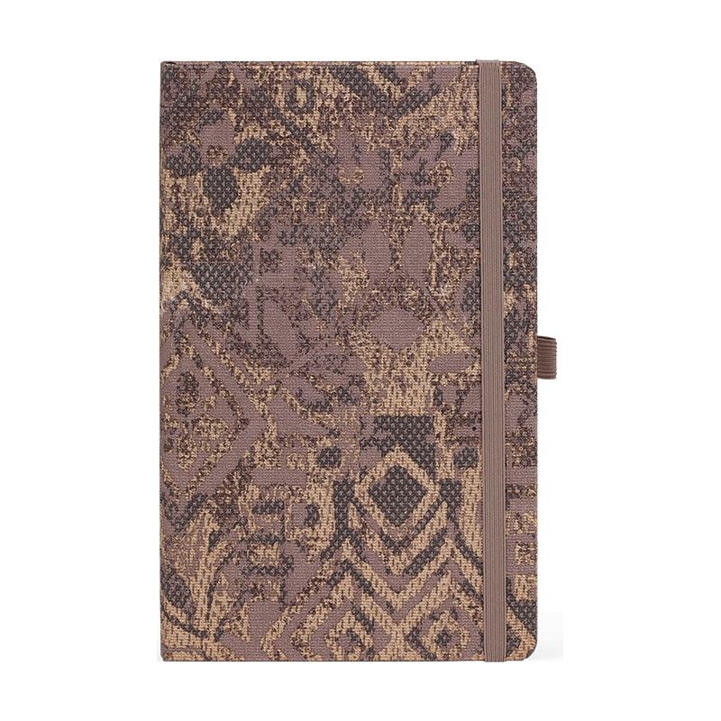 Notes 13x21cm linije 192strane s gumicom Shabby Brown Texture FSC Castelli 0QO4IH-W00