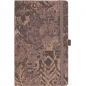 Notes 13x21cm linije 192strane s gumicom Shabby Brown Texture FSC Castelli 0QO4IH-W00