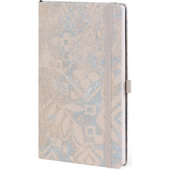 Notes 13x21cm linije 192strane s gumicom Shabby Blue Texture FSC Castelli 0QO4IH-W03