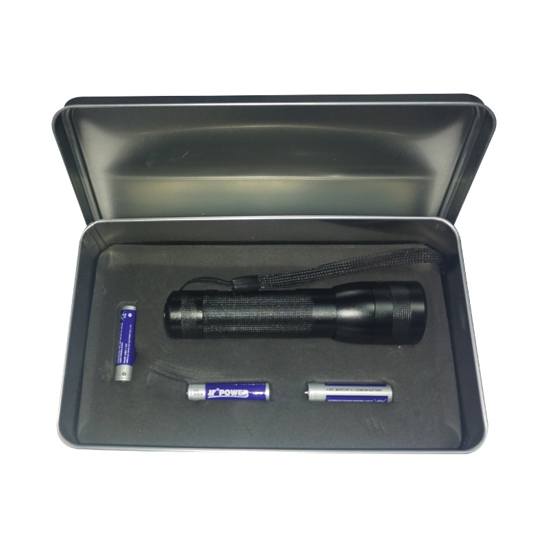 Lampa baterijska LED u poklon kutiji Torch crna