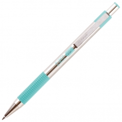 Olovka hemijska 0,7mm sa rebrastim gripom F-301 Pastel Zebra 90704 srebrno-pastelno zelena