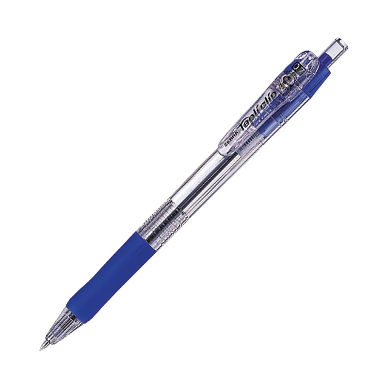 Olovka hemijska 0,7mm sa gumenim gripom (uložak plavi) Tapli Clip Zebra 37012-10 plava