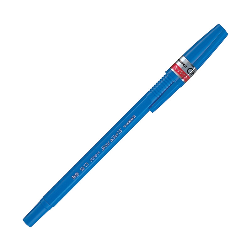Olovka hemijska 0,5mm sa rebrastim gripom (uložak plavi) H-8000 Zebra E20662 plava